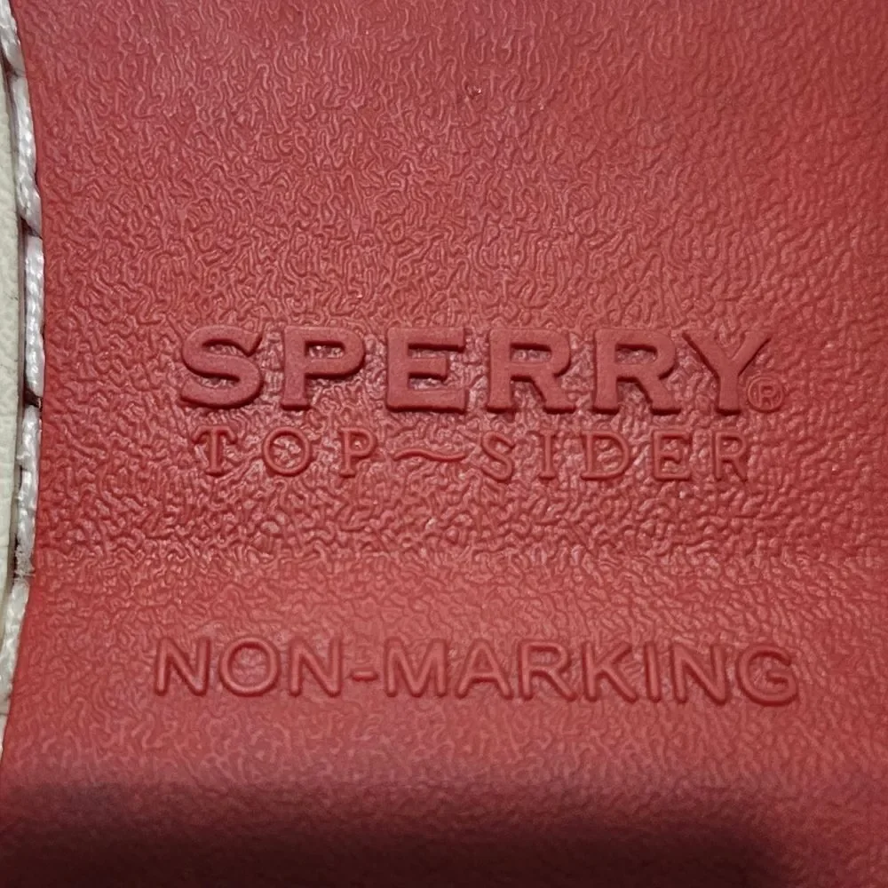 SPERRY Topsiders Blue Leather White Laces Red Grommets - Size‎ 10 1/2